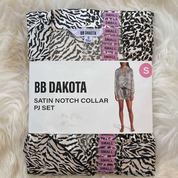 BB Dakota Satin Notch Collar PJ Set Size S, & XXL NWT SKU0048 & SKU 0138 - Picture 8 of 8